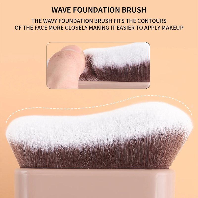 1個入りハンドヘルドメイクアップブラシ、ファンデーションブラ - Beauty Makeup Salon のレビューと価格