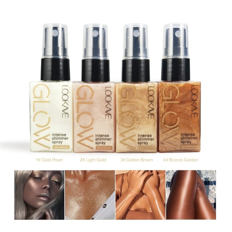 シマーオイルスプレー 防水 長持ち 保湿 ゴールド ブロンズ - Body Shimmer Lotion のレビューと価格