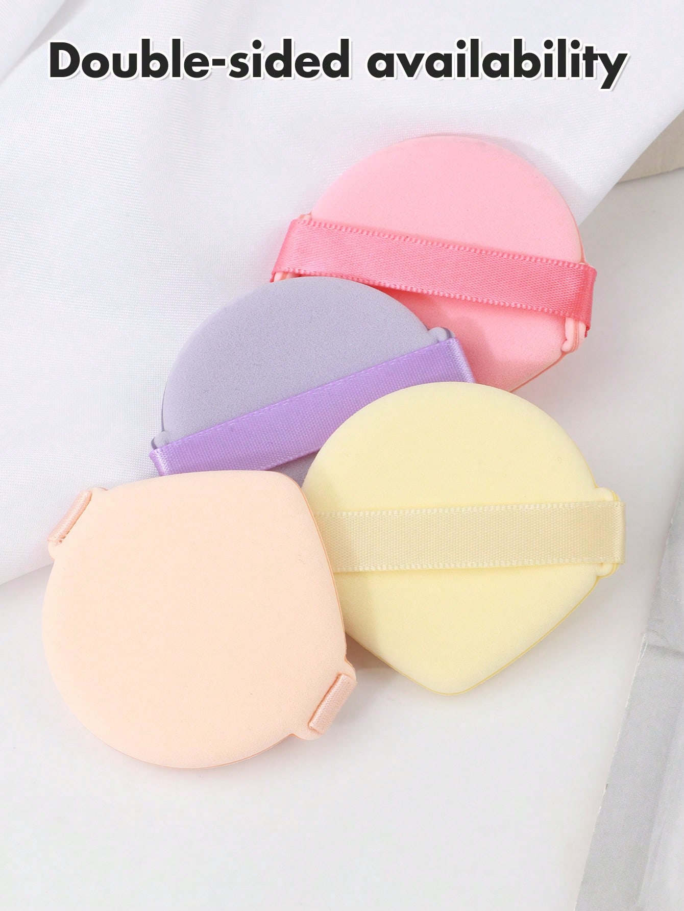 3個セット ティアドロップ型 メイクアップパウダーパフ 指用 - Beauty Makeup Blender のレビューと価格