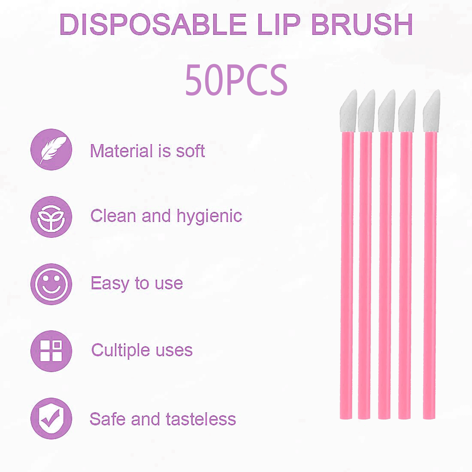 使い捨てリップブラシ,まつげエクステ用アプリケーター,アプリ - Beauty Kiss Makeup のレビューと価格