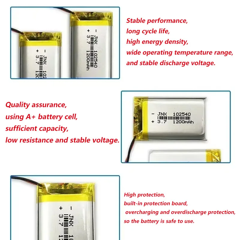 102540 3.7V 1200mAh ポリマー充電式バッテ - Makeup Beauty Makeup Game のレビューと価格