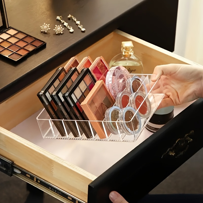 7区画クリアプラスチック製メイクアップオーガナイザー1個 - - Beauty Kiss Makeup のレビューと価格
