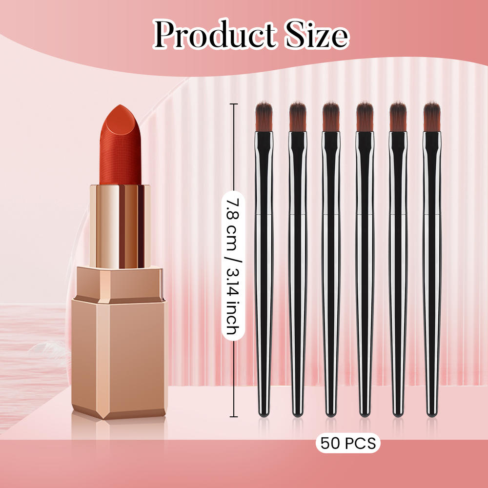 50/100 個使い捨てリップブラシセット口紅グロスワンドア - Beauty Kiss Makeup のレビューと価格