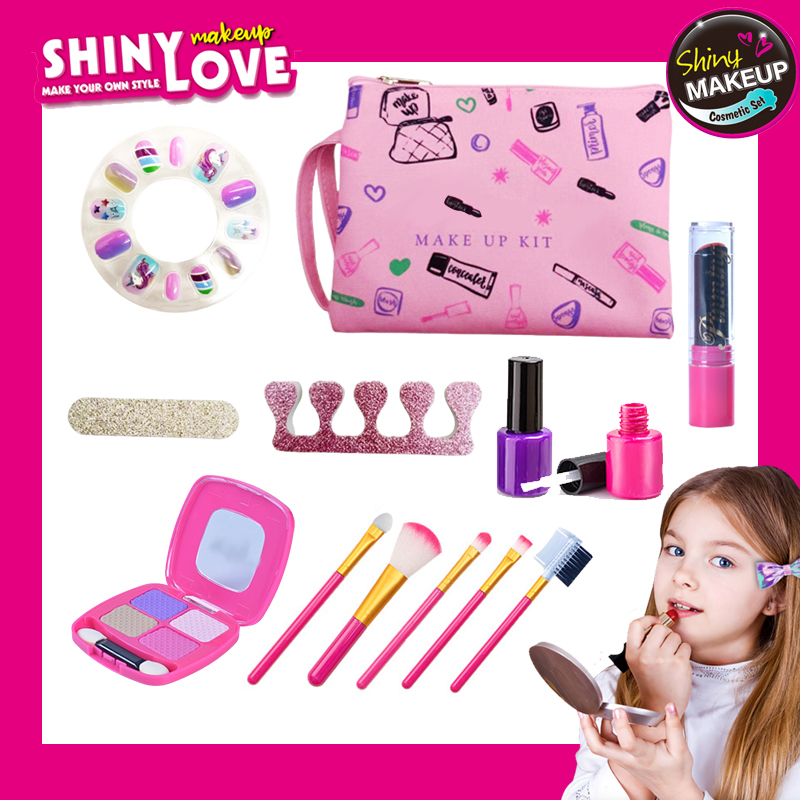 女の子のためのメイクアップキット,化粧品バッグ,プレイハウス - Makeup Beauty Makeup Game のレビューと価格