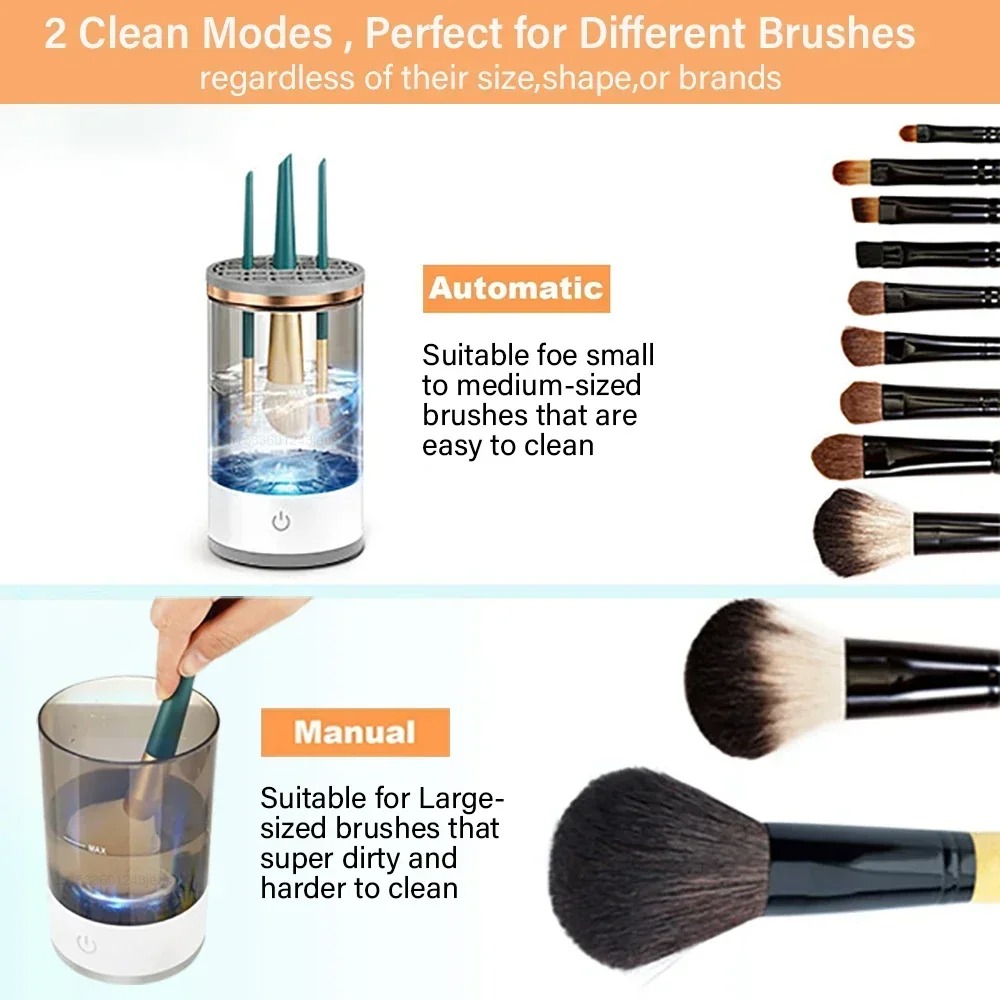 自動電動メイクブラシクリーナー USBプラグ式 化粧ブラシ洗 - Beauty Makeup Salon のレビューと価格