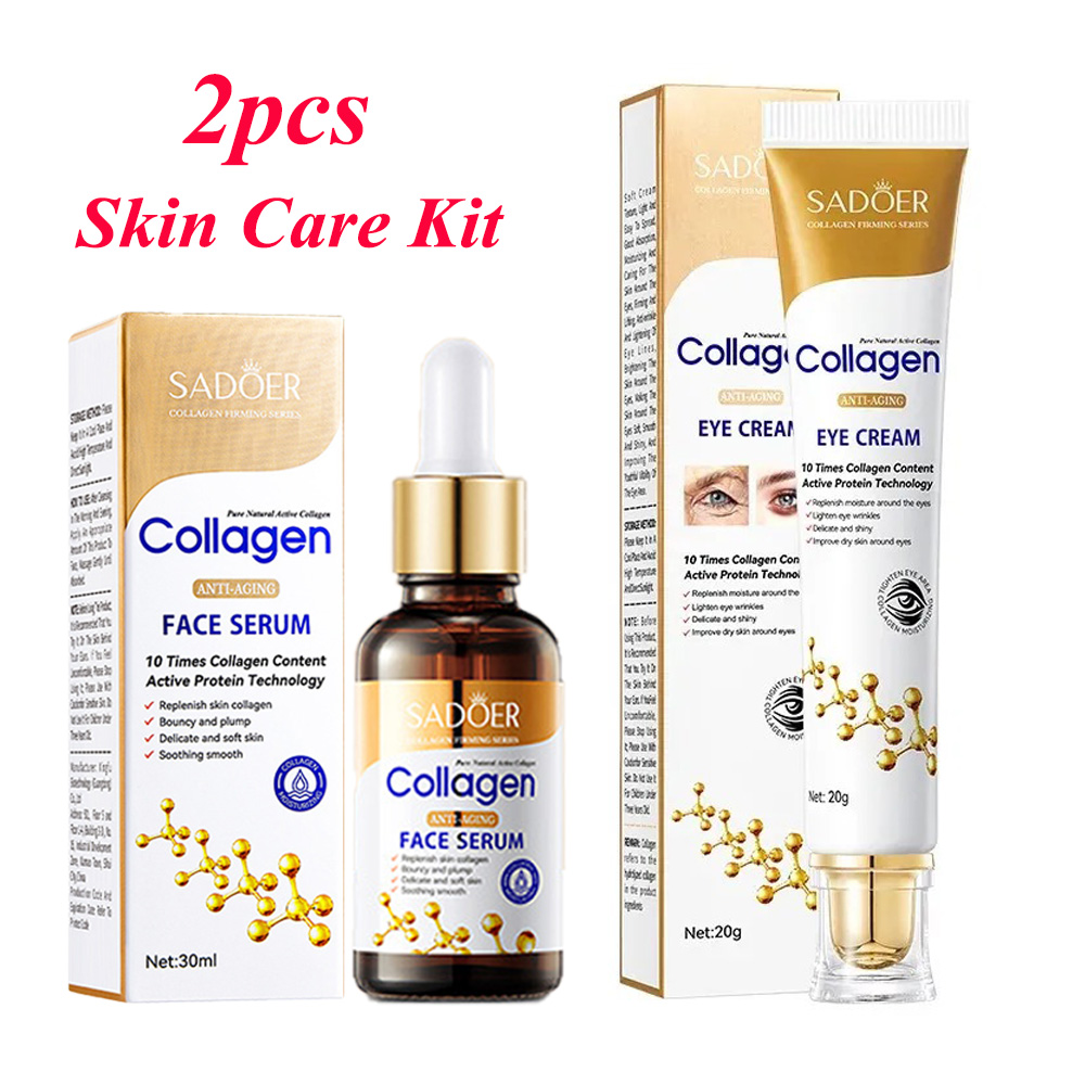 SADOER コラーゲン スキンケアセット しわ対策美容液  - Anti-Aging Face Cream のレビューと価格