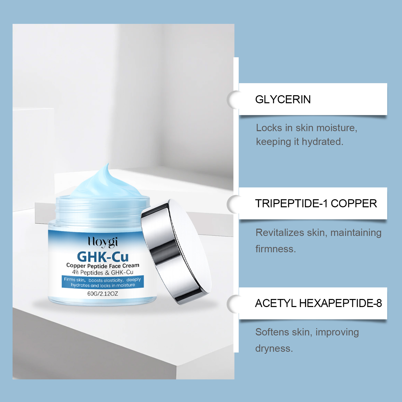 GHK-Cu銅ペプチドスキンケアアンチエイジングフェイスクリ - Anti-Aging Face Cream のレビューと価格