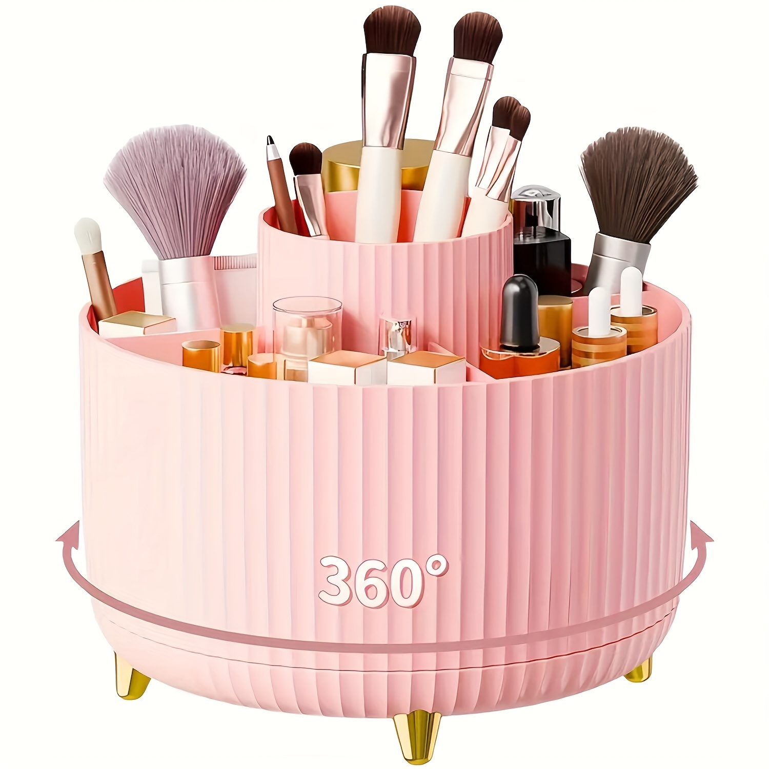 360 °   回転式のコスメ収納ケース - 1個 - プラ - Beauty Kiss Makeup のレビューと価格
