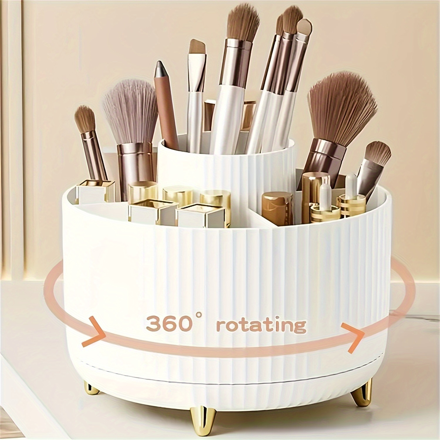 360 °   回転式のコスメ収納ケース - 1個 - プラ - Beauty Kiss Makeup のレビューと価格