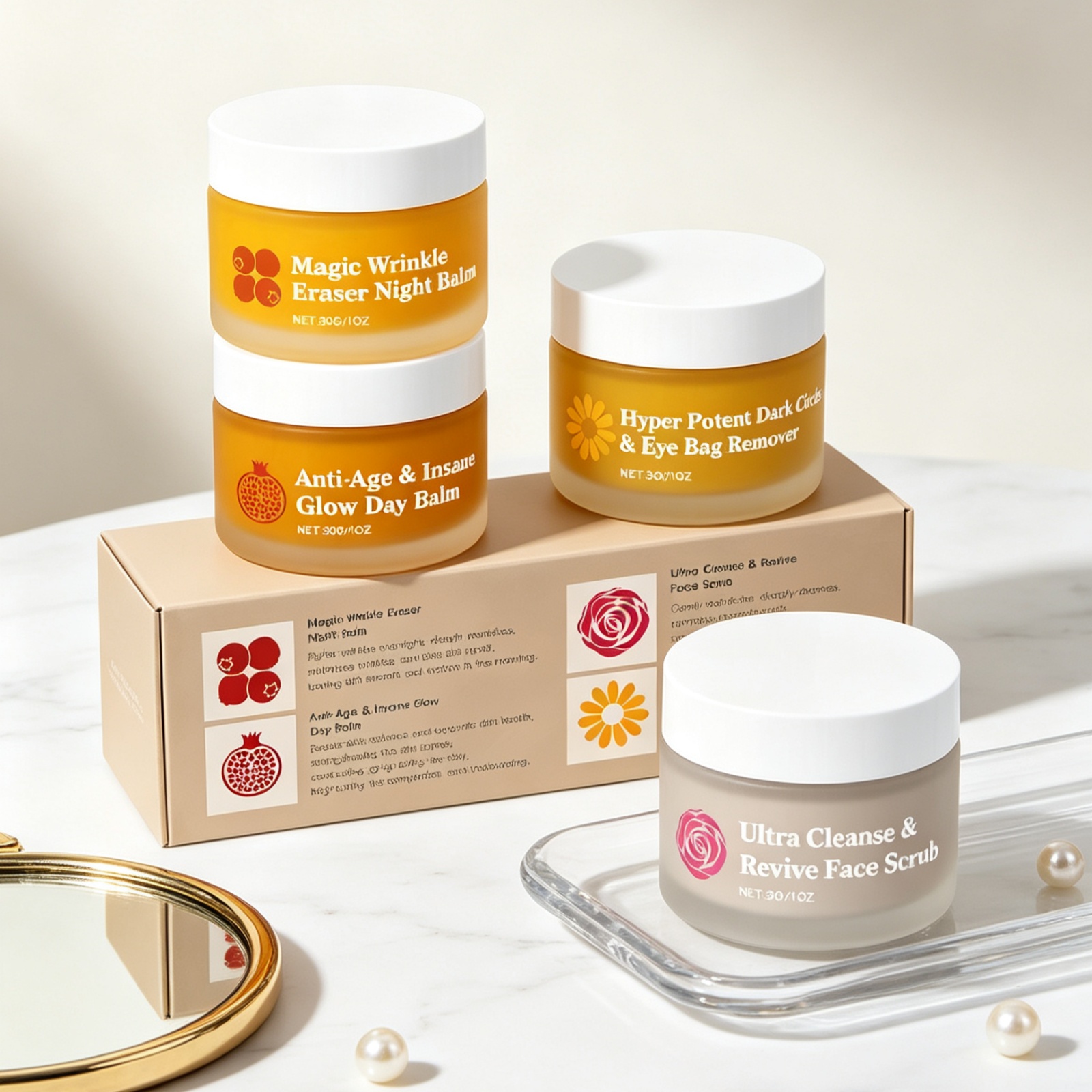 アンチエイジング効果のある多機能デイ＆ナイトセット。肌を引き - Anti-Aging Face Cream のレビューと価格