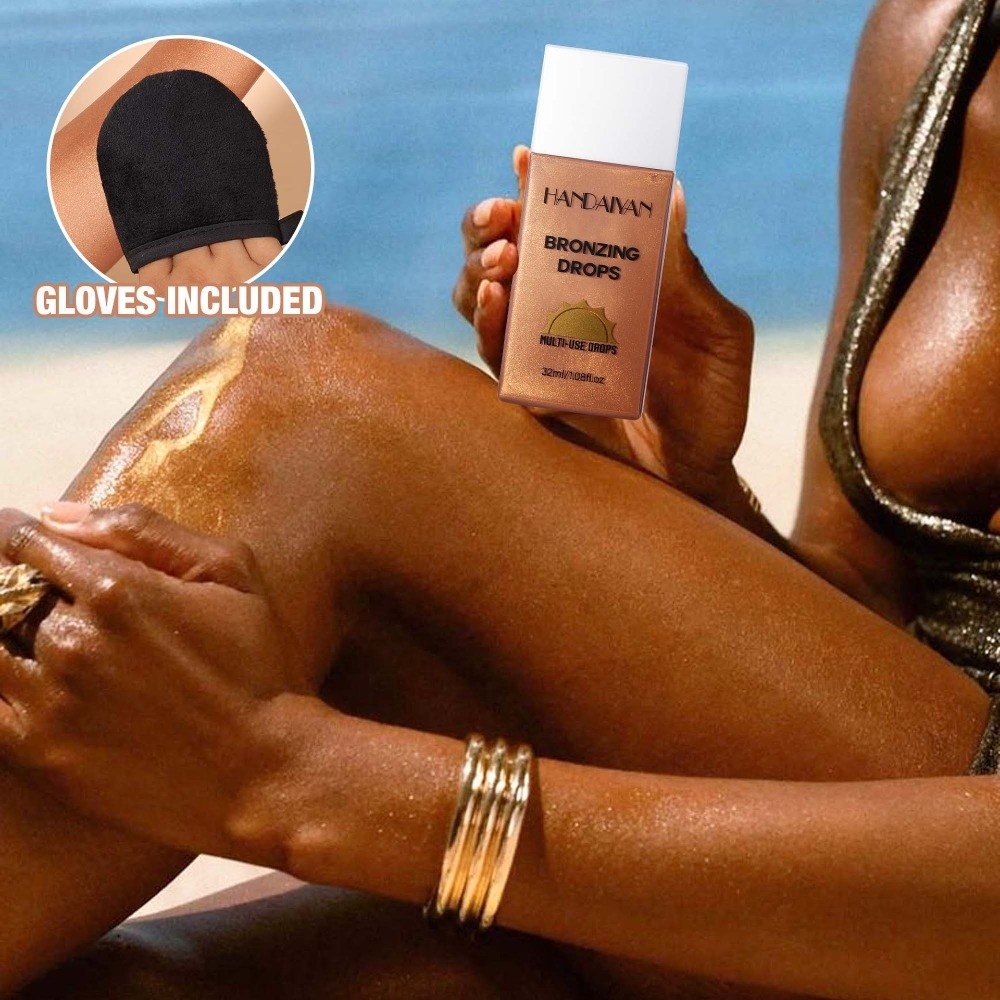 真珠のような輝きを与える、リキッドタイプの日焼けクリーム。保 - Body Shimmer Lotion のレビューと価格