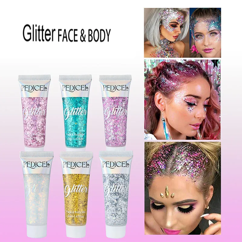 フェイスグリッタージェルクリームジュエルアイシャドウシマー顔 - Body Shimmer Lotion のレビューと価格