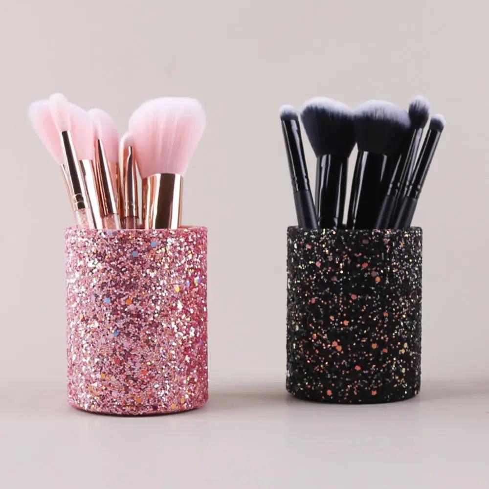 スパークリングメイクアップブラシバケット化粧品収納ペンボック - Beauty Kiss Makeup のレビューと価格