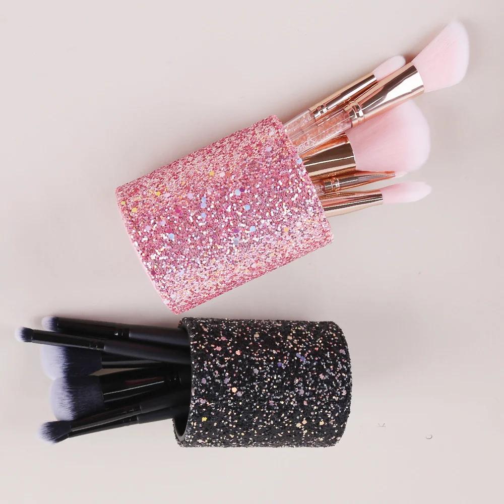 スパークリングメイクアップブラシバケット化粧品収納ペンボック - Beauty Kiss Makeup のレビューと価格