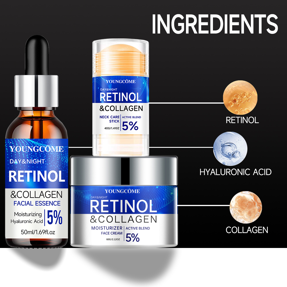 レチノールしわ除去フェイシャルセラムセットインスタントファー - Anti-Aging Face Cream のレビューと価格