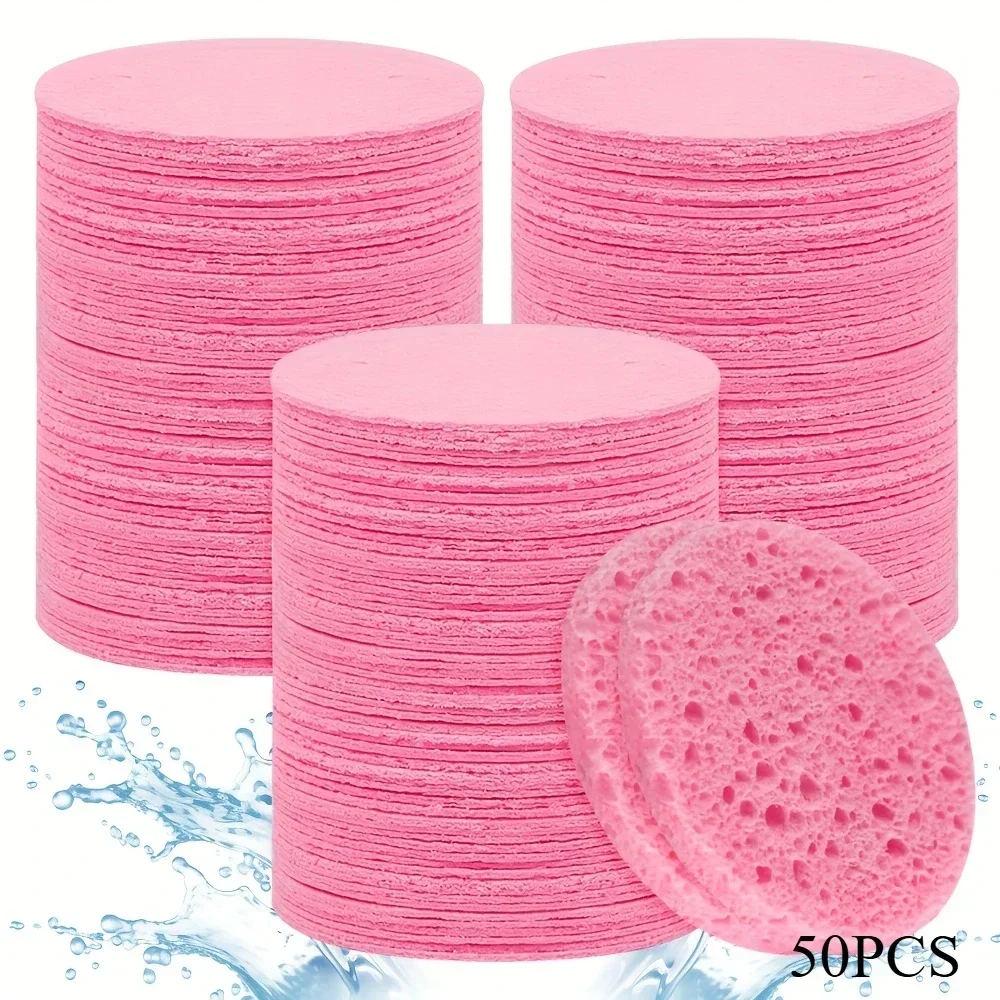50/20/10 個圧縮フェイシャルスポンジ化粧品ハイドロセ - Beauty Makeup Blender のレビューと価格