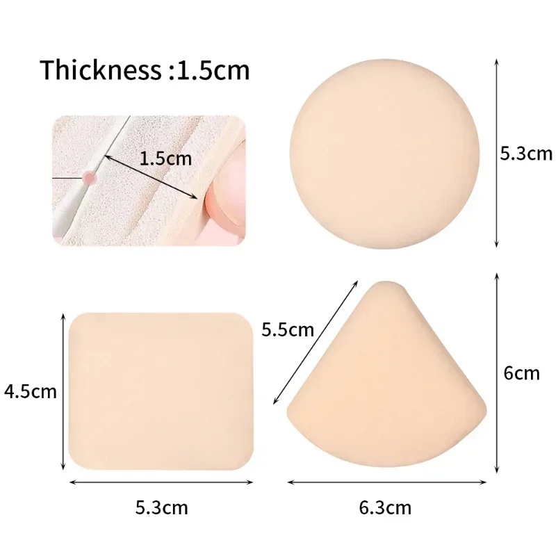 1-12個入りのかわいいソフトメイクアップスポンジパフセット - Beauty Makeup Blender のレビューと価格